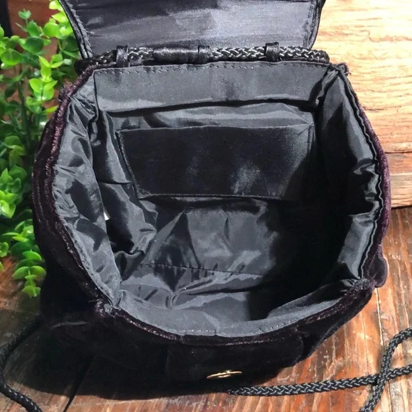 Velvet Satin Mini Shoulder Bag Casual Evening Satin Lined Purse - Picture 7 of 14